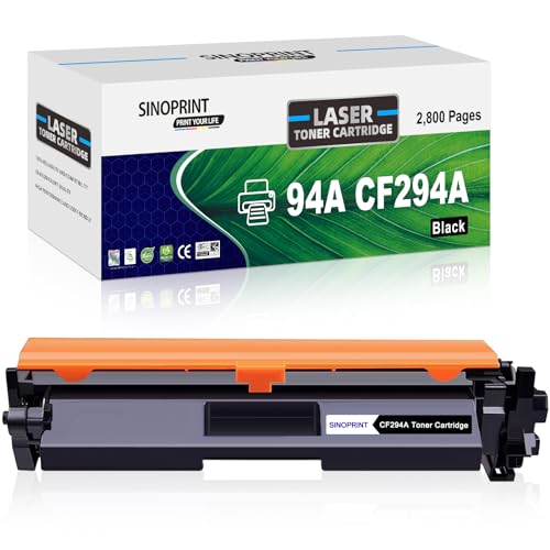 SINOPRINT Kompatibler Toner für HP 94A CF294A für Laserjet Pro M118 M118dw MFP M148 M148dw M148fdw M148fw M 118 M 118dw M 148 M 148dw M 148fdw M 148fw(Schwarz, 1-Pack) von SINOPRINT