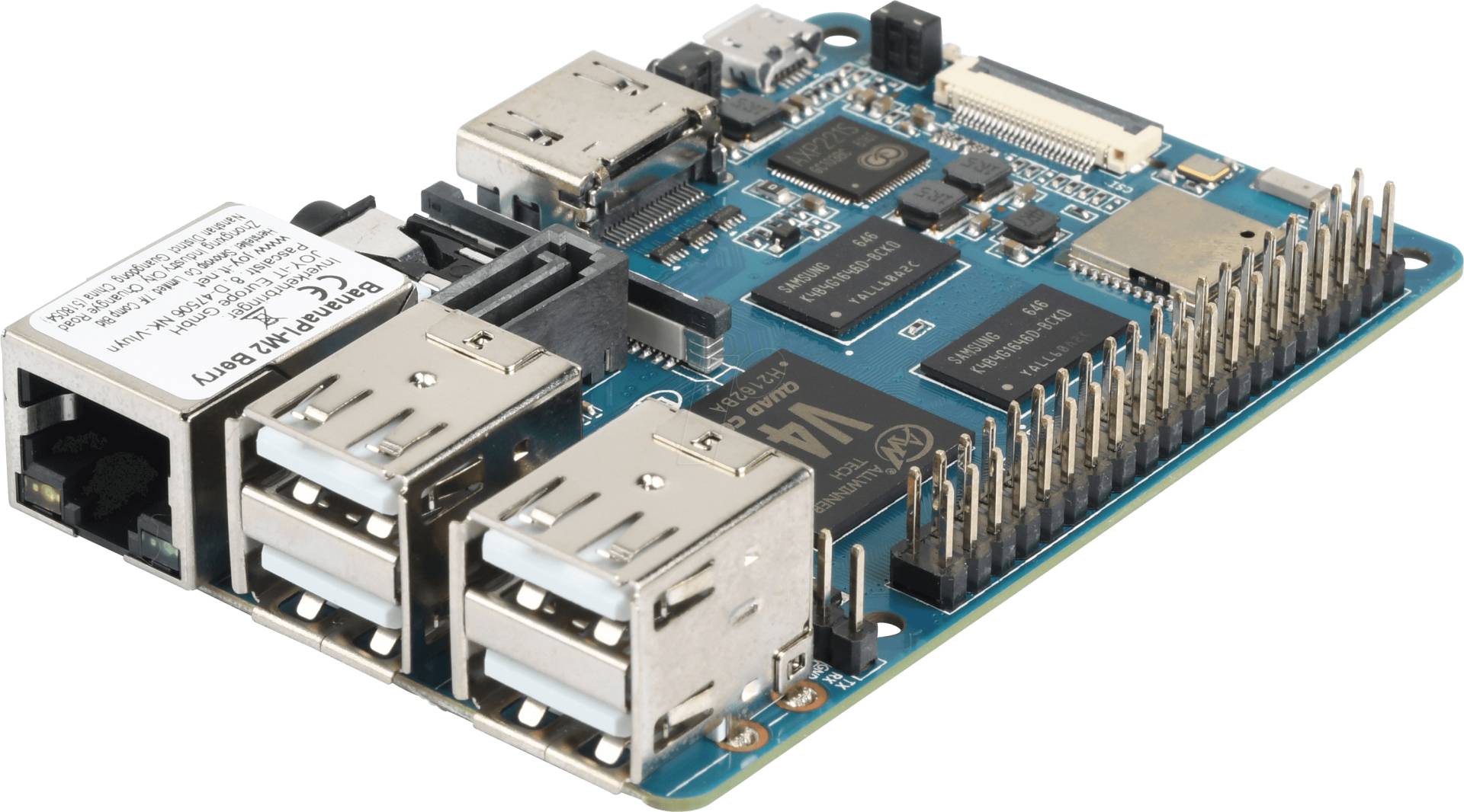 BANANA PI M2 BRY - Banana Pi M2 Berry, 4x 1,2 GHz, 1 GB DDR3, Wi-Fi von SINOVOIP