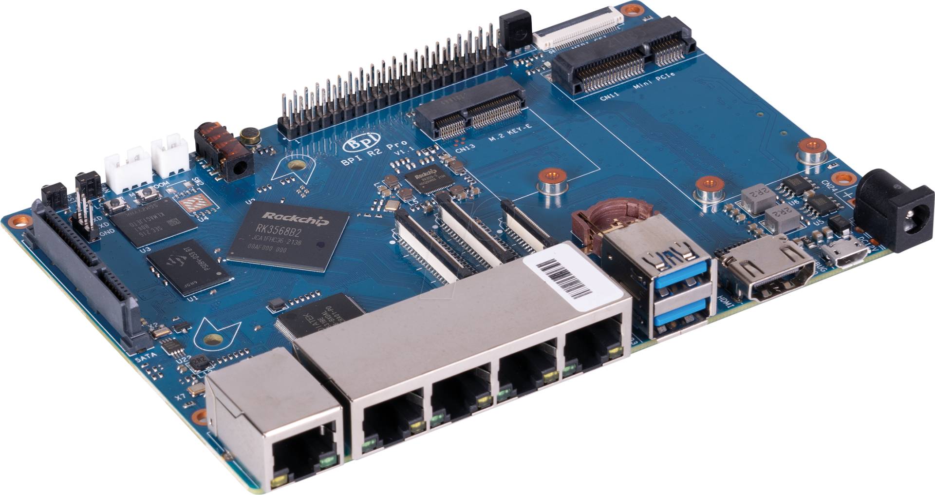 BANANA PI R2 PRO - Banana Pi Router 2 Pro, 4x 2GHz, 2GB, 5x 1 Gbit von SINOVOIP