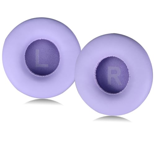 SINOWO Ersatz-Ohrpolster für JBL JR300, JR300BT, T450BT, T500BT, Tune 500BT, Tune 510BT, Tune 600BTNC Kopfhörer, Ohrpolster mit Geräuschisolierung, Memory-Schaum, weiches Proteinleder (lila) von SINOWO