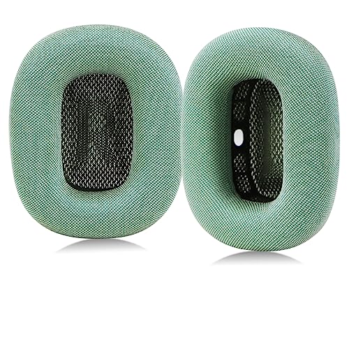 Sinowo Verbesserte Ohrpolster für Apple AirPods Max Kopfhörer, Netzgewebe, Ersatz-Ohrpolster mit Memory-Schaum und Magnet, näher am Original (grün) von SINOWO
