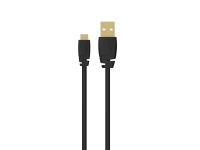 Sinox Micro USB kabel. 0,75m. Sort von SINOX