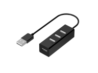 Sinox PRO USB 2.0 4-port. 0,15m. Sort von SINOX