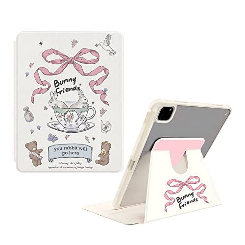 SINQERISHT Hülle für iPad 9./8./7. Generation 10,2 Zoll 2021 2020 2019 Leder Case mit Stifthalter 360° drehbarem Ständer Schutzhülle Transparent PC Cover mit Auto Schlaf/Wach Funktion(Bowknot Hase) SINQERISHT Hülle für iPad 9./8./7. Generation 10,2 Zoll 2021 2020 2019 Leder Case mit Stifthalter 360° drehbarem Ständer Schutzhülle Transparent PC Cover mit Auto Schlaf/Wach Funktion(Bowknot Hase) von SINQERISHT