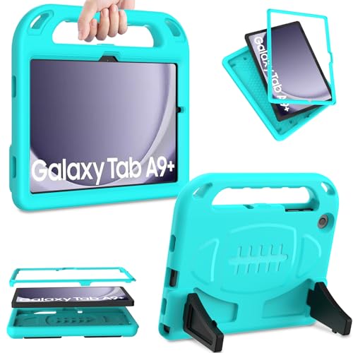 SINSO Kinder-Schutzhülle für Samsung Galaxy Tab A9 Plus, 27,9 cm (11 Zoll) 2023 (Modell SM-X210/X216/X218N), eingebauter Displayschutz, stoßfester Griff, Ständer, Kinderhülle für A9 Plus 27,9 cm (11 von SINSO