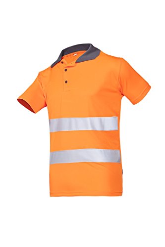 SIOEN 3870A2MBEFC13XL Irola Hi-Vis Polo-Shirt, 3XL, Orange von SIOEN