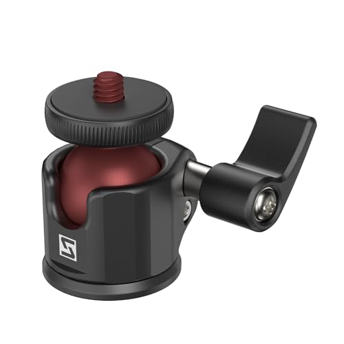 SIOTI Mini Kugelkopf, Mini Stativ Kugelkopf, 360 Grad Rotation Kippen Einstellung, Kompatible mit Digitalkamera/Micro Telefon/Handy/Action Kamera/Licht Stand/Licht (Ultra-Mini Kugelkopf) von SIOTI