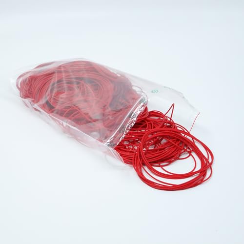 SIOUX Große elastische Gummiringe aus Silikon, 2 mm breit, rot, universell einsetzbar, wiederverwendbar, 500 Stück von SIOUX