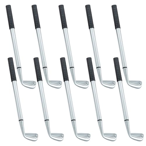 Golf-Kugelschreiber mit schwarzer Tinte, glattes Schreiben, für Schule, Büro, Geschenk, 10 Stück von SIPLIV