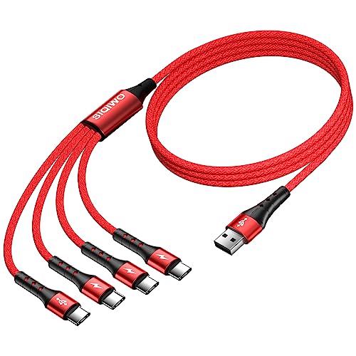 SIQIWO USB Typ C Kabel 1.2M, USB C 3.0 Schnellladung Sync Ladekabel mit 4 USB C Port, für iPhone 15 Pro, Samsung Galaxy S24 S23 S22 Ultra S21 S20 A51 A7, Note 20 10, LG G8 V50, Huawei, Sony, Xiaomi von SIQIWO