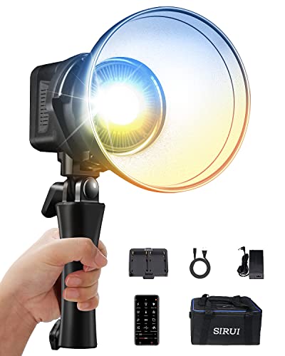 SIRUI 60W LED Videoleuchte, 2800K-7000K Zweifarbig Dauerlicht für Fotografie, CRI 96+ TLCI 98+, 12 Eingebaute FX, Ultra-Silent Studio Licht mit Bowens Mount für Außenaufnahmen, mit APP C60B SIRUI 60W LED Videoleuchte, 2800K-7000K Zweifarbig Dauerlicht für Fotografie, CRI 96+ TLCI 98+, 12 Eingebaute FX, Ultra-Silent Studio Licht mit Bowens Mount für Außenaufnahmen, mit APP C60B von SIRUI