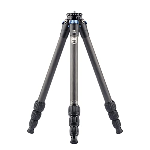 SIRUI AM-254 Carbon Kamera Reise Stativ für professionelles Fotografie,4 Beinabschnitte, Drehbeinverriegelung, Kamerastativ/Reisestativ/Tripod mit abnehmbaren Edelstahl-Spikes, belastbar bis 12 kg von SIRUI