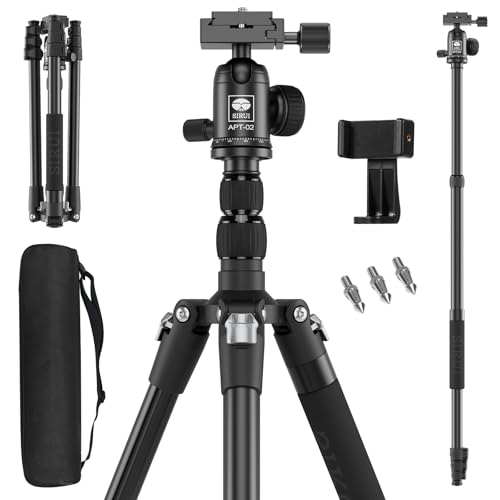 SIRUI APT-02 Stativ Kamera Einbeinstativ 2-in-1, 200 cm höhenverstellbar, mit 360° Kugelkopf, max. Tragfähigkeit 10 kg, kompatibel mit DSLR spiegellosen und Smartphones, inkl. Handyhalterung SIRUI APT-02 Stativ Kamera Einbeinstativ 2-in-1, 200 cm höhenverstellbar, mit 360° Kugelkopf, max. Tragfähigkeit 10 kg, kompatibel mit DSLR spiegellosen und Smartphones, inkl. Handyhalterung von SIRUI