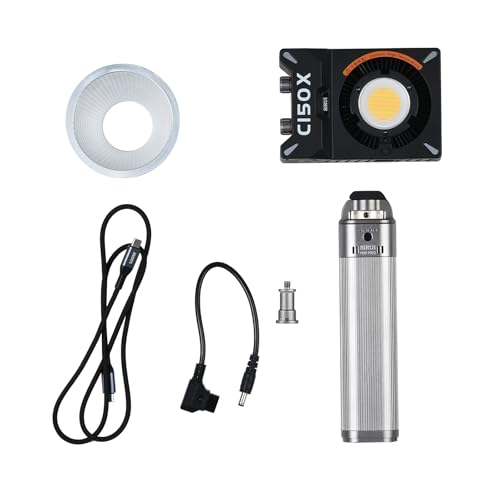 SIRUI C150X Lite 150W LED-Videoleuchte Profi-Set mit H99 Pro Akku-Griff |97Wh V-Mount & PD-QuickCharge|Bluetooth-App Steuerung+Schnellwechsel-System|Tragbare Studiobeleuchtung SIRUI C150X Lite 150W LED-Videoleuchte Profi-Set mit H99 Pro Akku-Griff |97Wh V-Mount & PD-QuickCharge|Bluetooth-App Steuerung+Schnellwechsel-System|Tragbare Studiobeleuchtung von SIRUI