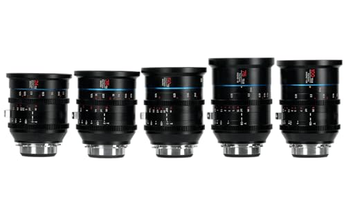 SIRUI Jupiter Makro T2 Vollformat Cine Prime Objektiv-Set (24 mm, 35 mm, 50 mm, 75 mm und 100 mm Cinema-Objektiv-Set) für EF-Mount-Kameras von SIRUI