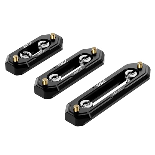 SIRUI NATO Rail Set, Schnellspanner NATO Schienen 48 mm 60 mm und 75 mm mit Sicherheitsnadeln und 1/4 Zoll Schrauben für NATO Klemmgriff Top Handle Side Handle, Arten von Kamera Rig, AM-NT467 von SIRUI