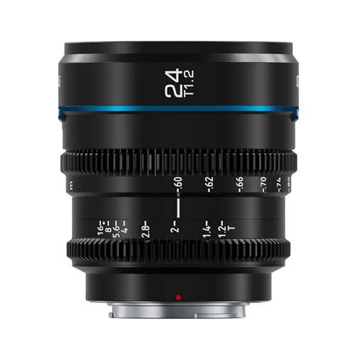 SIRUI Night Walker 24mm Cine-Objektiv mit Manuellem Fokus, T1.2-Objektiv mit großer Blende und S35 Frame Prime Lens für L Montieren für Sigma FP, S5/S5II/S5IIX, (MS24L-B, L Montieren, Schwarz) von SIRUI