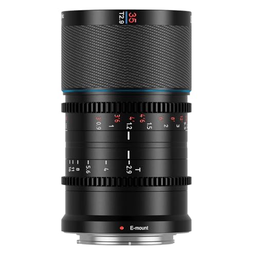 SIRUI Saturn 35mm T2.9 1.6X Vollformat Kohlefaser Amorphe Prime Linse Objektiv, Leichte Kinolinse Objektive Lens Lenses für Drohnen, Handgehaltene Gimbal-Stabilisatoren (E Mount,Natur Fackeln) von SIRUI