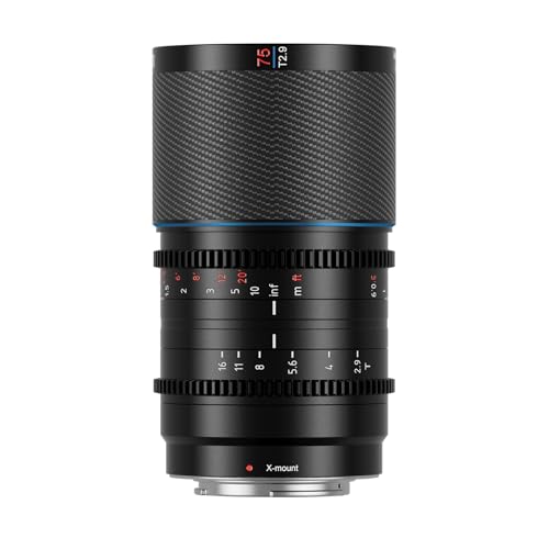 SIRUI Saturn 75 mm T2.9 1.6X Vollformat Kohlefaser Anamorphe Linse, Cine Objektiv weniger als 500g, Blue Flares, X Mount SIRUI Saturn 75 mm T2.9 1.6X Vollformat Kohlefaser Anamorphe Linse, Cine Objektiv weniger als 500g, Blue Flares, X Mount von SIRUI