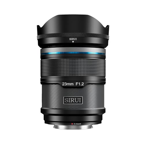 SIRUI Sniper 23mm Autofokus Objektiv, F1.2 Weitwinkel APS-C Kameraobjektiv, X Mount Objektiv für X-H2s, X-T5, X-M5,X-S20 (X Mount, Black) von SIRUI