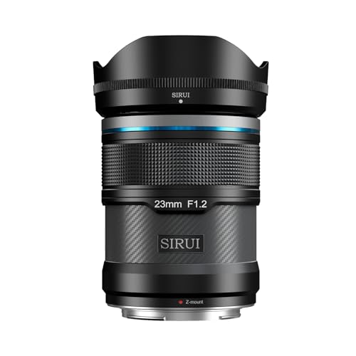 SIRUI Sniper 23mm Autofokus Objektiv, F1.2 Weitwinkel APS-C Kameraobjektiv,Z Mount Objektiv für Zfc, Z6, Z50, Z9 (Z Mount, Black) von Sirui