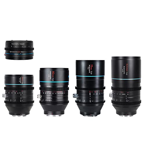 SIRUI T2.9 1.6X Vollformat Z Mount Anamorphoten Objektive Set mit 1.25x Anamorphoten Adapter (35mm,50mm,75mm,100mm) von SIRUI