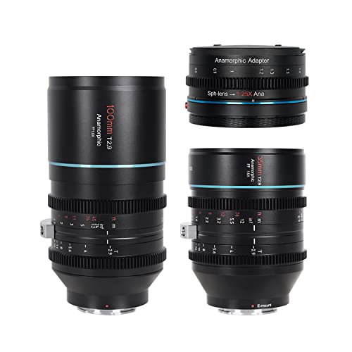 SIRUI T2.9 1.6X Vollformat L-Mount Anamorphoten Set mit 1.25x Anamorphoten Adapter (35mm,100mm) SIRUI T2.9 1.6X Vollformat L-Mount Anamorphoten Set mit 1.25x Anamorphoten Adapter (35mm,100mm) von SIRUI