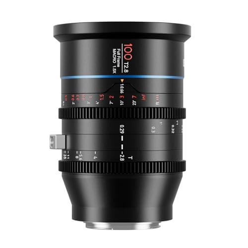 Sirui 100 mm Jupiter Makro T2.8 Vollformat Cine Prime Objektiv für PL-Mount Kameras, kompatibel mit Alexa Mini LF, Alexa Mini, Alexa LF, Professional PL-Mount Objektiv Sirui 100 mm Jupiter Makro T2.8 Vollformat Cine Prime Objektiv für PL-Mount Kameras, kompatibel mit Alexa Mini LF, Alexa Mini, Alexa LF, Professional PL-Mount Objektiv von SIRUI