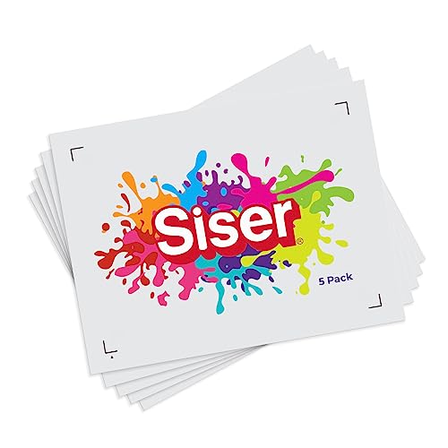 Siser EasyColor DTV 21,3 x 27,9 cm (21,3 x 27,9 cm), für Tintenstrahldrucker geeignet, Vinyl (5 Blatt) von SISER