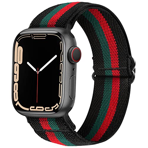 SITAFU Armband Kompatibel mit Apple Watch Armband 38mm 40mm 41mm für Damen Herren,Nylon Elastisches Verstellbares Geflochten Ersatzarmband für iWatch Series 7 6 5 4 3 2 1 SE von SITAFU