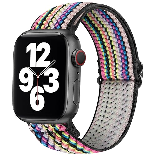 SITAFU Armband Kompatibel mit Apple Watch Armband 42mm 44mm 45mm ür Damen Herren,Nylon Elastisches Verstellbares Geflochten Ersatzarmband für iWatch Series 7 6 5 4 3 2 1 SE SITAFU Armband Kompatibel mit Apple Watch Armband 42mm 44mm 45mm ür Damen Herren,Nylon Elastisches Verstellbares Geflochten Ersatzarmband für iWatch Series 7 6 5 4 3 2 1 SE von SITAFU