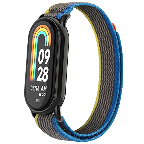 SITAFU Armband Kompatibel mit Xiaomi Mi Band 8 Uhrenarmband Damen Herren, Nylon Verstellbar Sport Ersatzband für Xiaomi Mi Band 8 SITAFU Armband Kompatibel mit Xiaomi Mi Band 8 Uhrenarmband Damen Herren, Nylon Verstellbar Sport Ersatzband für Xiaomi Mi Band 8 von SITAFU