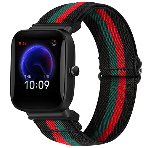 SITAFU Armband für Amazfit Bip,20MM Nylon Elastisches Verstellbares Sportarmband für Amazfit GTS Geflochten Ersatzarmband für Amazfit Bip U/Bip U Pro/Bip lite/Amazfit GTS 2/GTS 2 mini/GTS 2e von SITAFU