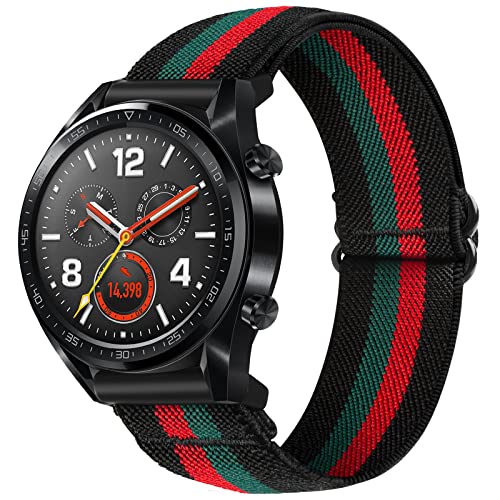 SITAFU Armband für Huawei Watch GT 2/GT 3 46mm,22MM Nylon Elastisches Verstellbares Sportarmband Geflochten Ersatzarmband für Huawei Watch GT 46MM/GT2 Classic/GT2 Pro 46mm/GT 2e/GT Sport SITAFU Armband für Huawei Watch GT 2/GT 3 46mm,22MM Nylon Elastisches Verstellbares Sportarmband Geflochten Ersatzarmband für Huawei Watch GT 46MM/GT2 Classic/GT2 Pro 46mm/GT 2e/GT Sport von SITAFU