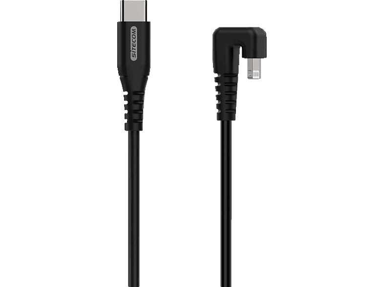 SITECOM CA-038 USB zu Lightning Kabel, Lade- und Datensynchronisationskabel, Schwarz von SITECOM