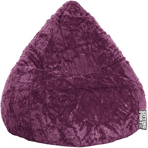 SITTING POINT Beanbag Fluffy L Sitzsack aubergine von SITTING POINT