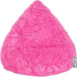 SITTING POINT Beanbag Fluffy L Sitzsack pink von SITTING POINT