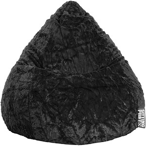 SITTING POINT Beanbag Fluffy L Sitzsack schwarz von SITTING POINT