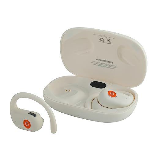 SIVGA SO1 Open Ear Kopfhörer, Bluetooth 5.3 Kabellose Ohrhörer für Sport mit Digital Display Ladecase (Weiß) von SIVGA