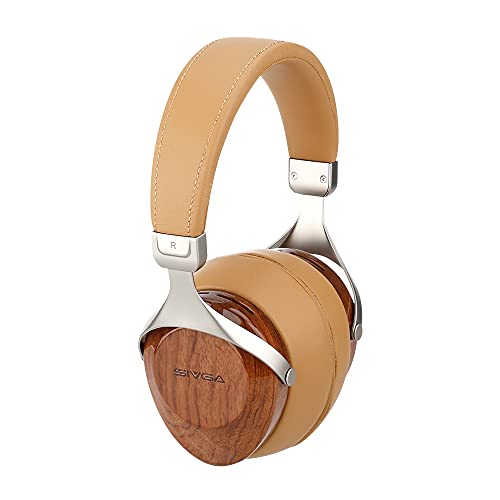 SIVGA SV021 Classic Holz geschlossen zurück verdrahtet Over-Ear Kopfhörer (Rosenholz) von SIVGA