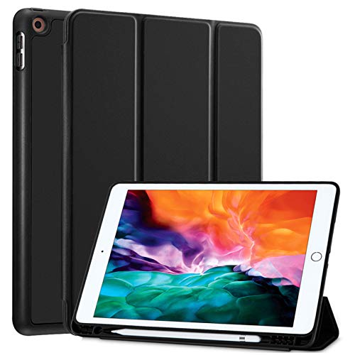 SIWENGDE Schutzhülle für Apple iPad 9,7 Zoll (2018, iPad 6. Generation), 5. Generation, mit Stifthalter, schlankes, weiches Silikon, intelligenter dreifach Faltbarer Ständer, Schutzhülle (Prestige von SIWENGDE