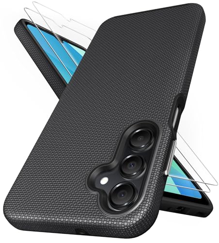 SIXBOX für Samsung Galaxy A16 5g Dünn Hülle mit 2X HD Displayschutzfolie, Unterstützung für Wireless Charging, Militärischer Fallschutz, Robuste Silikon Schutzhülle für Samsung A16 6.7", Schwarz SIXBOX für Samsung Galaxy A16 5g Dünn Hülle mit 2X HD Displayschutzfolie, Unterstützung für Wireless Charging, Militärischer Fallschutz, Robuste Silikon Schutzhülle für Samsung A16 6.7", Schwarz von SIXBOX