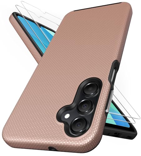 SIXBOX für Samsung Galaxy A16 Hülle Dünn, Displayschutzfolie 2 Stück, Robustes Dual Layer Design, Militärischer Fallschutz, Anti-Rutsch Textur Silikon Stoßfest Case für Samsung A16 5G 6,7", Roségold SIXBOX für Samsung Galaxy A16 Hülle Dünn, Displayschutzfolie 2 Stück, Robustes Dual Layer Design, Militärischer Fallschutz, Anti-Rutsch Textur Silikon Stoßfest Case für Samsung A16 5G 6,7", Roségold von SIXBOX