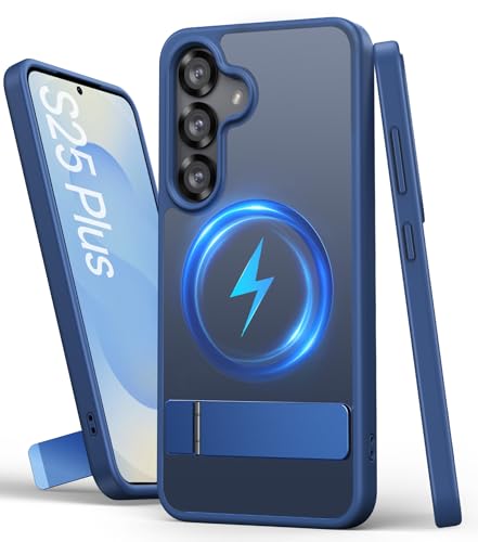SIXBOX für Samsung Galaxy S25 Plus Hülle mit Ständer, Kompatibel mit MagSafe, Militärischer Schutz Langlebige Robuste Handyhülle, Dünn Magnetisch Schutzhülle für Samsung S25 Plus 5G 6.7", Blau SIXBOX für Samsung Galaxy S25 Plus Hülle mit Ständer, Kompatibel mit MagSafe, Militärischer Schutz Langlebige Robuste Handyhülle, Dünn Magnetisch Schutzhülle für Samsung S25 Plus 5G 6.7", Blau von SIXBOX