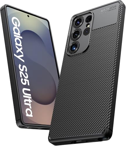 SIXBOX für Samsung Galaxy S25 Ultra Hülle, Dünn Militär Schutzhülle, Silikon Antirutsch Robust Handyhülle, Unterstützung für Wireless Charging Stoßfest für Samsung Galaxy S25 Ultra, Matt Black SIXBOX für Samsung Galaxy S25 Ultra Hülle, Dünn Militär Schutzhülle, Silikon Antirutsch Robust Handyhülle, Unterstützung für Wireless Charging Stoßfest für Samsung Galaxy S25 Ultra, Matt Black von SIXBOX