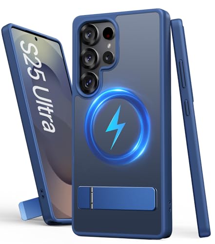 SIXBOX für Samsung Galaxy S25 Ultra Hülle mit Ständer, Kompatibel mit MagSafe, Militärischer Schutz Langlebige Robuste Handyhülle, Dünn Magnetisch Schutzhülle für Samsung S25 Ultra 5G 6.9", Blau SIXBOX für Samsung Galaxy S25 Ultra Hülle mit Ständer, Kompatibel mit MagSafe, Militärischer Schutz Langlebige Robuste Handyhülle, Dünn Magnetisch Schutzhülle für Samsung S25 Ultra 5G 6.9", Blau von SIXBOX