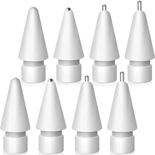 8 Stück Verbesserte Spitze Kompatibel mit Apple Pencil, Verschleißfest und Hochempfindliche Metall Spitzen Set Kompatibel mit Apple Pencil Pro/ 2. Generation/ 1. Gen/USB C Ersatzspitzen 8 Stück Verbesserte Spitze Kompatibel mit Apple Pencil, Verschleißfest und Hochempfindliche Metall Spitzen Set Kompatibel mit Apple Pencil Pro/ 2. Generation/ 1. Gen/USB C Ersatzspitzen von SIXFU