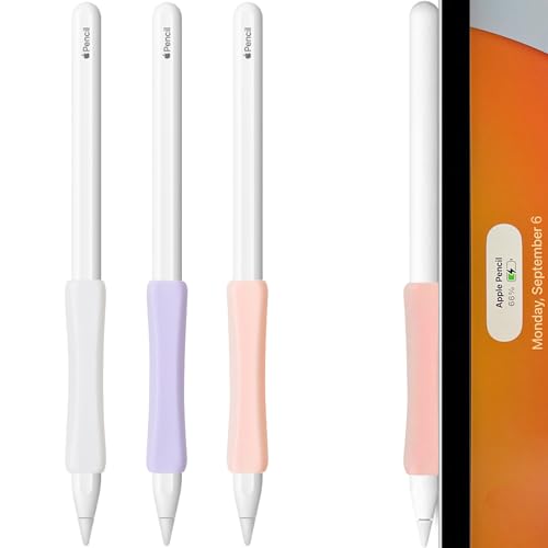 SIXFU Schutzhülle für Apple Pencil 2. Generation / 1. Generation, unterstützt magnetisches Aufladen, empfindlicher Doppelklick, SIXFU normale Stylus-Griffe, Anti-Roll-weiche Hülle für iPencil (Pink, von SIXFU