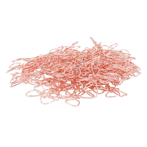 100pccs Pacper Clamp/Holder Clips Metall Planung Lichtbogenform Nicht -Schalter für das Schulbüro, Colorfast (Golden) (Roségold) von SIXRUN