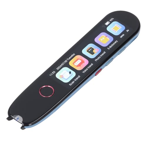 Digitaler Lesezeichen-Stift, Mehrsprachiger intelligenter digitaler Übersetzungsstiftscanner mit HD-Bildschirm, sofortiger Übersetzung, AI-Unterstützung von SIXRUN